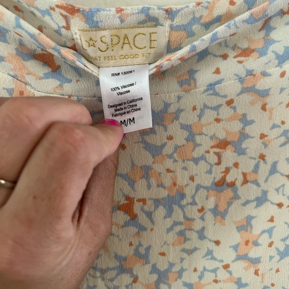 L*Space Medium 100% Viscose Midi length floral skirt - Picture 5 of 6